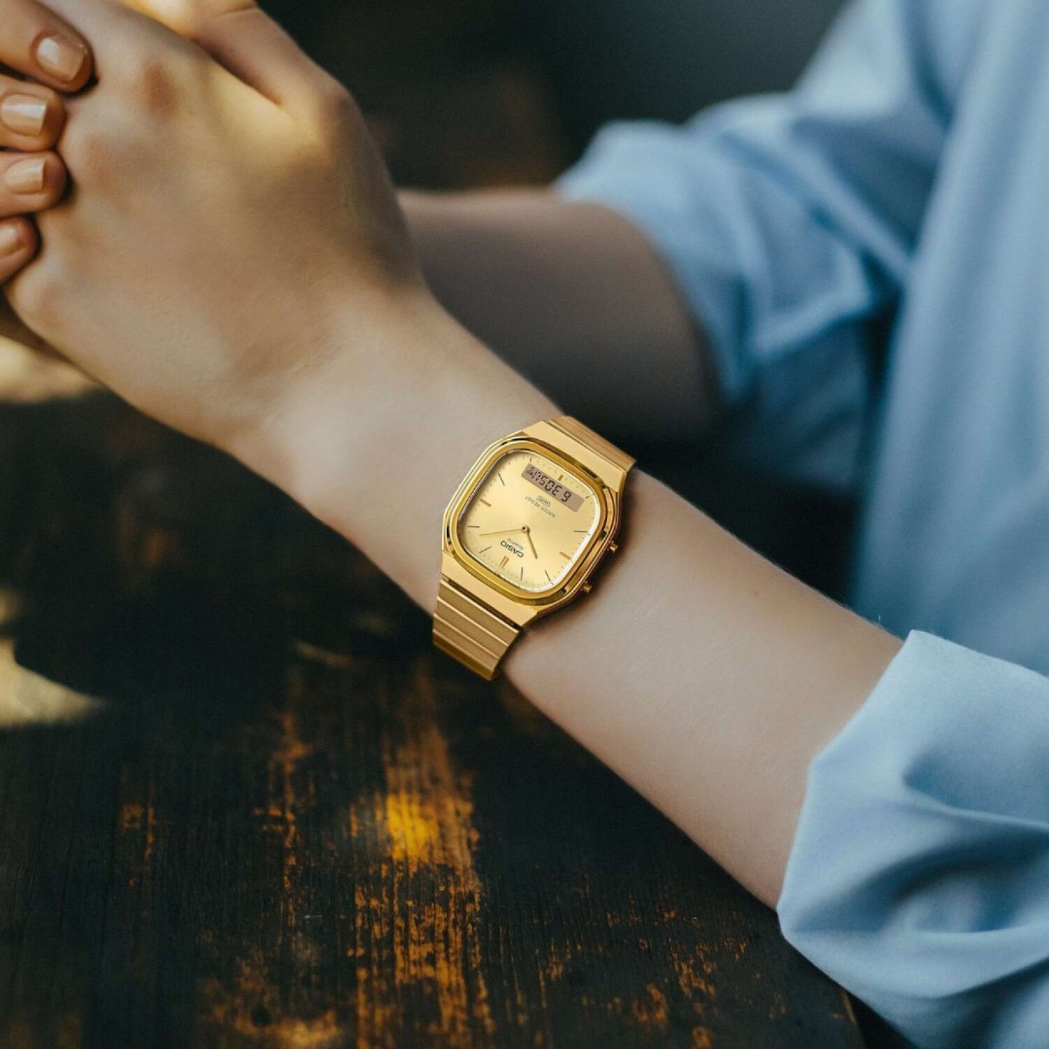 AQ240EG-9A Casio Vintage Retro Dual Display Watch - Gold Tone – Casio New Zealand and Auckland - Free Delivery - Afterpay and Zip the easy way to pay - Cheap Casio Watches Auckland AQ240EG-9A Casio Vintage Retro Dual Display Watch - Gold Tone by Casio