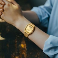 AQ240EG-9A Casio Vintage Retro Dual Display Watch - Gold Tone