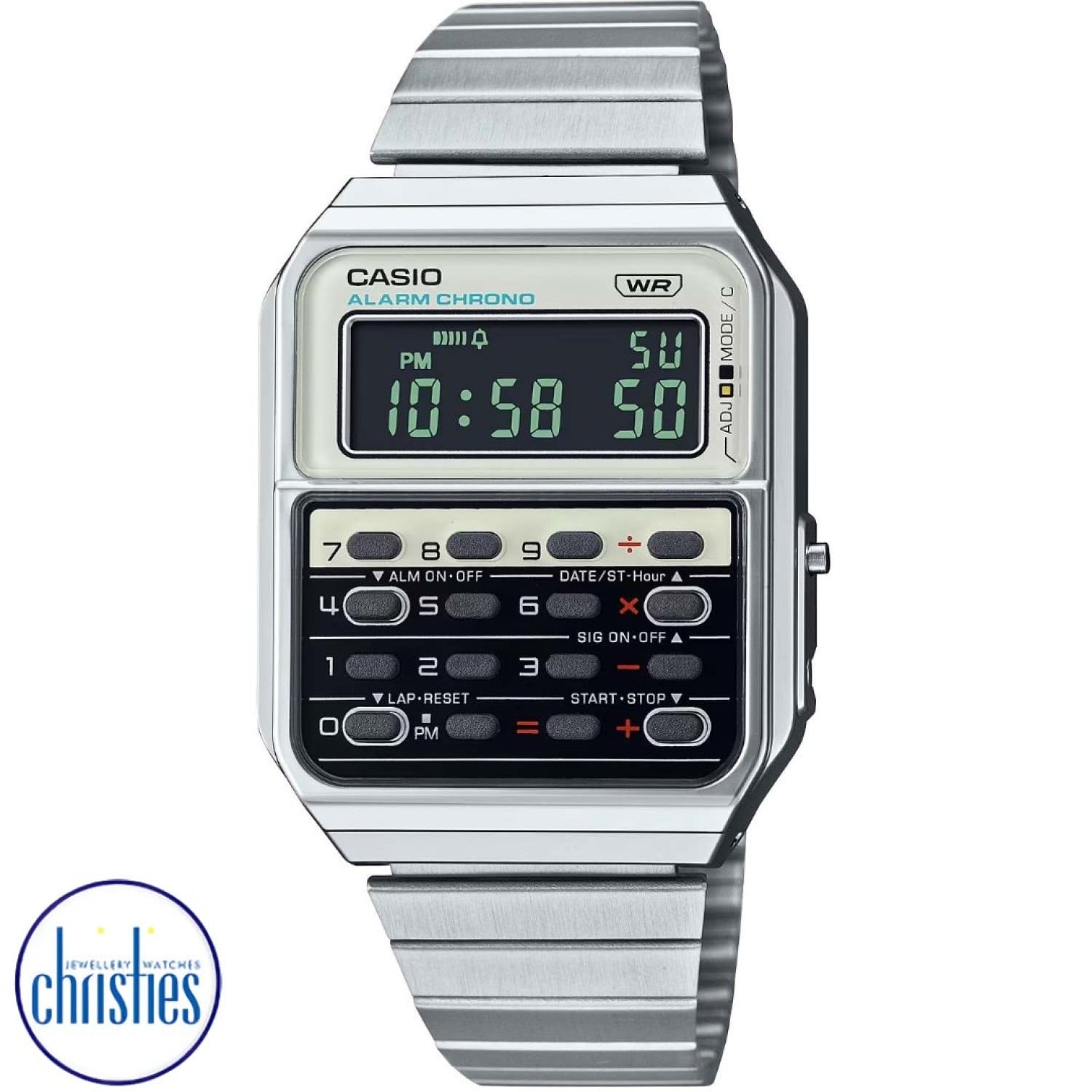 Christies Jewellery - CA500WE-7B Casio Vintage Calculator Watch Watches Auckland NZ CA500WE-7B Casio Vintage Calculator Watch CA-500WE-7B Casio New Zealand and Auckland - Free Delivery - Afterpay, Laybuy and Zip the easy way to pay - Cheap Casio Watches Auckland