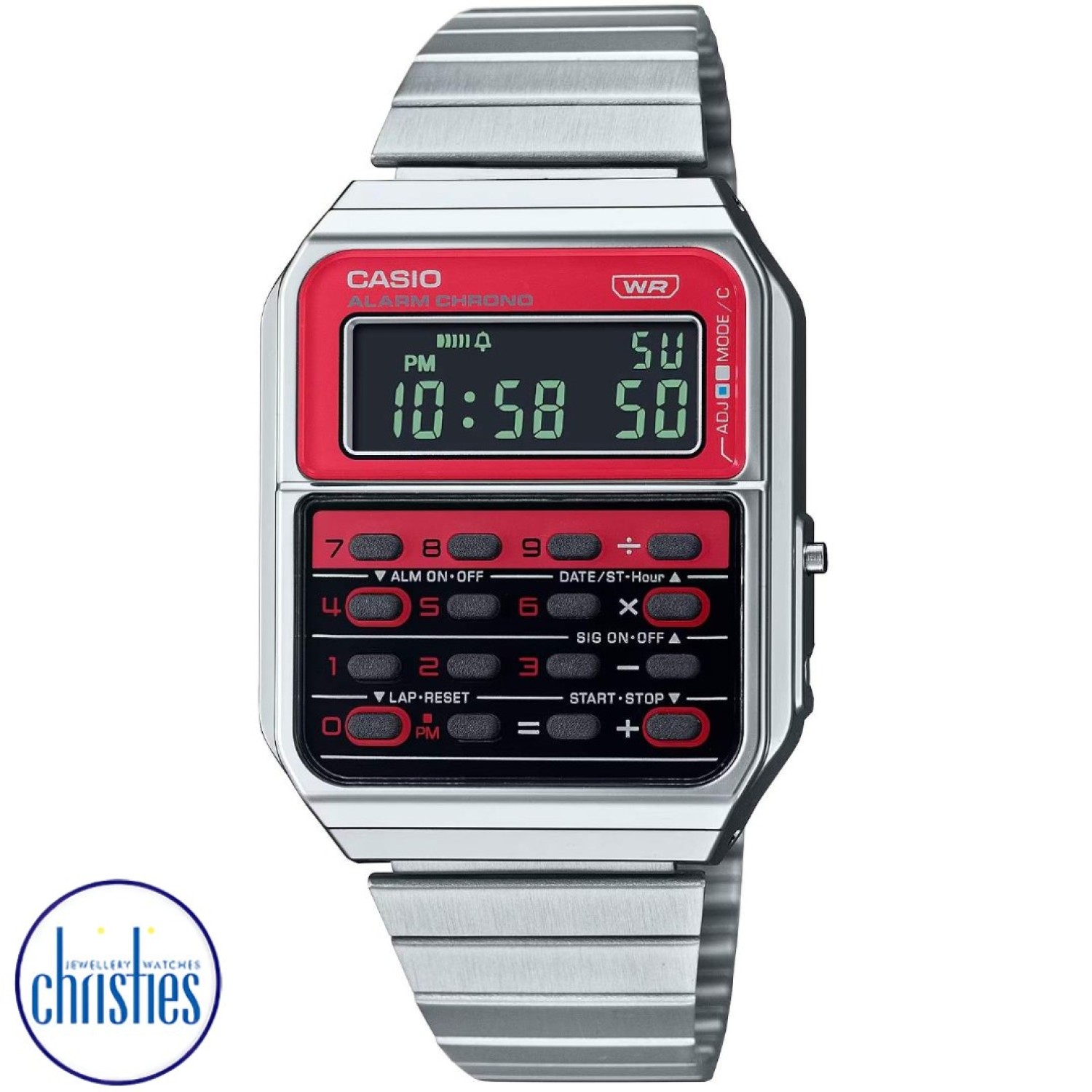 Christies Jewellery - CA500WE-4B Casio Vintage Calculator Watch Watches Auckland NZ CA500WE-4B Casio Vintage Calculator Watch CA-500WE-4B Casio New Zealand and Auckland - Free Delivery - Afterpay, Laybuy and Zip the easy way to pay - Cheap Casio Watches Auckland