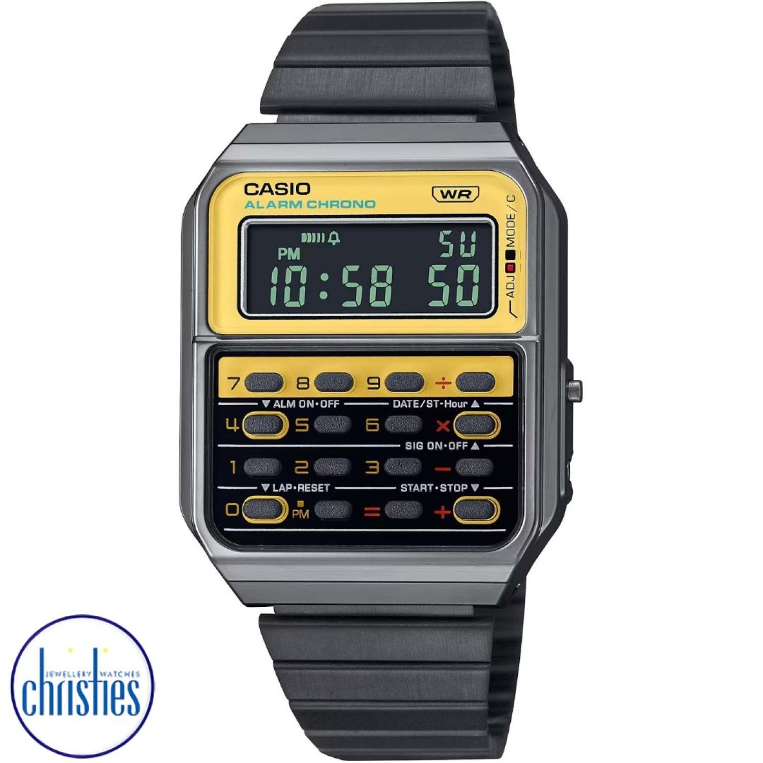 Christies Jewellery - CA500WEGG-9B Casio Vintage Calculator Watch Watches Auckland NZ CA500WEGG-9B Casio Vintage Calculator Watch CA-500WEGG-9B Casio New Zealand and Auckland - Free Delivery - Afterpay, Laybuy and Zip the easy way to pay - Cheap Casio Watches Auckland