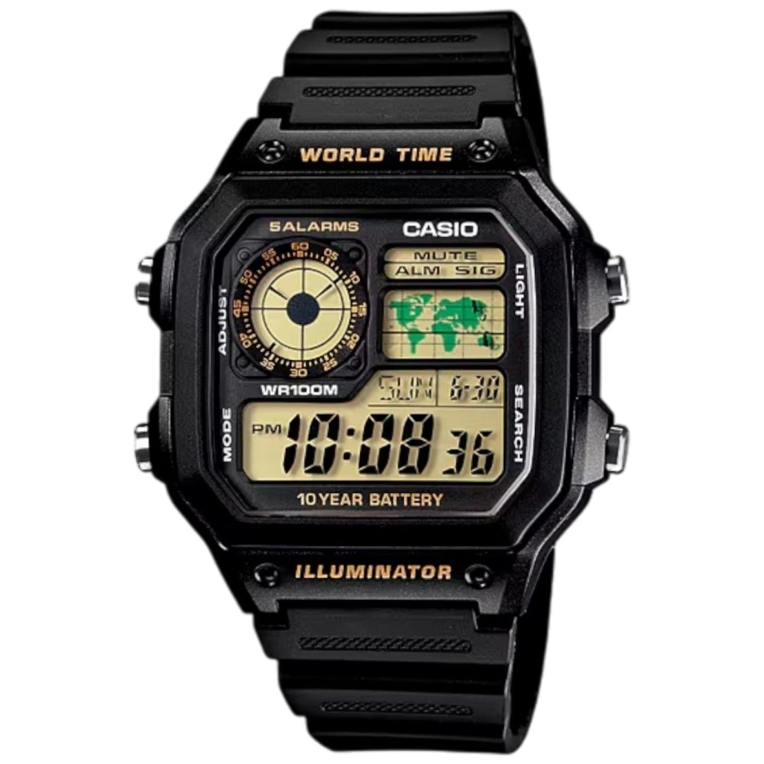 Casio AE1200WH-1B – Retro Heritage Resin Strap Watch – Casio New Zealand and Auckland - Free Delivery - Afterpay, Laybuy and Zip the easy way to pay - Cheap Casio Watches Auckland Casio AE1200WH-1B – Retro Heritage Resin Strap Watch by Casio