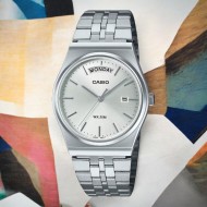 Casio MTPB146D-7A White Dial Retro Watch