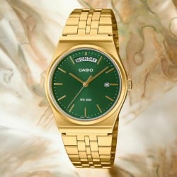 Casio MTPB146G-3A Green Dial Retro Watch
