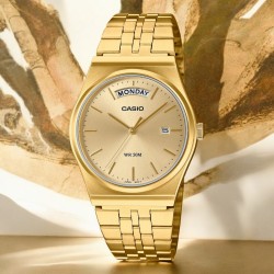 Casio MTPB146G-9A Gold Dial Retro Watch