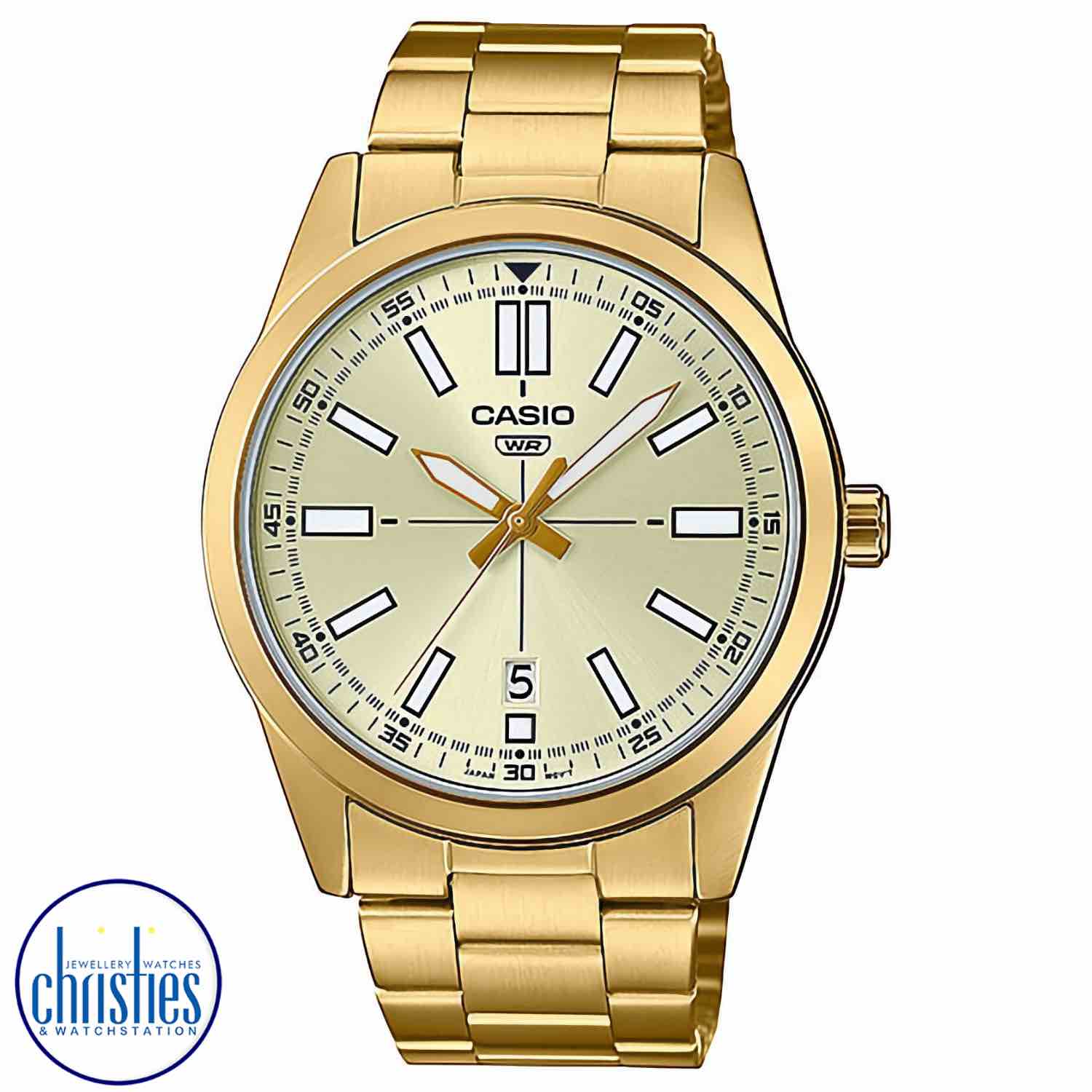 MTPVD02G-9E Casio Gold Tone Analog WatchCasioprices nz