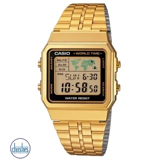 Casio vintage calculator watch gold top