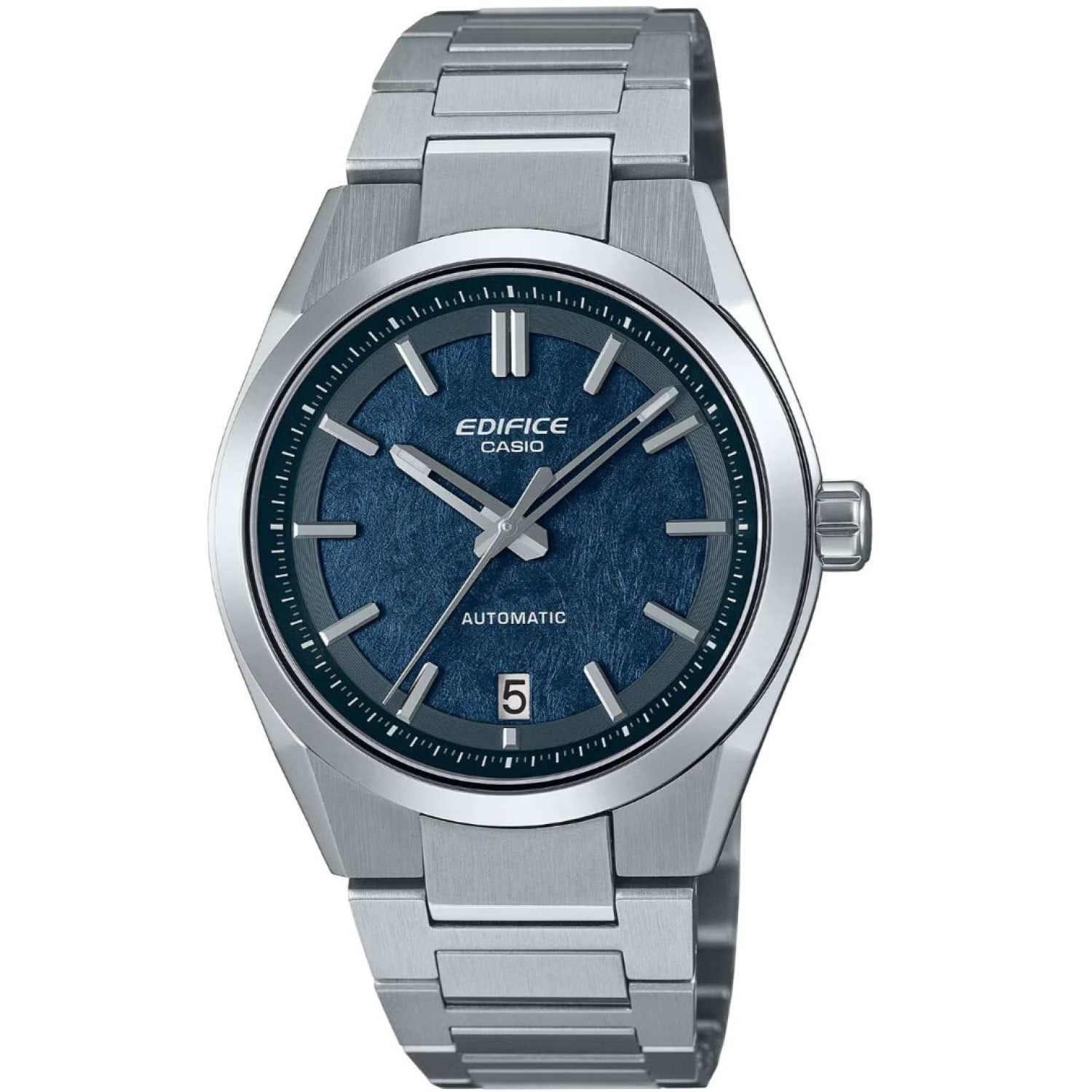EFK100D-2A Casio Edifice Automatic Blue Dial Watch – Forged Carbon Dial| Sapphire Crystal Casio Edifice EFK100D-2A Automatic Watch with Forged Carbon Blue Dial