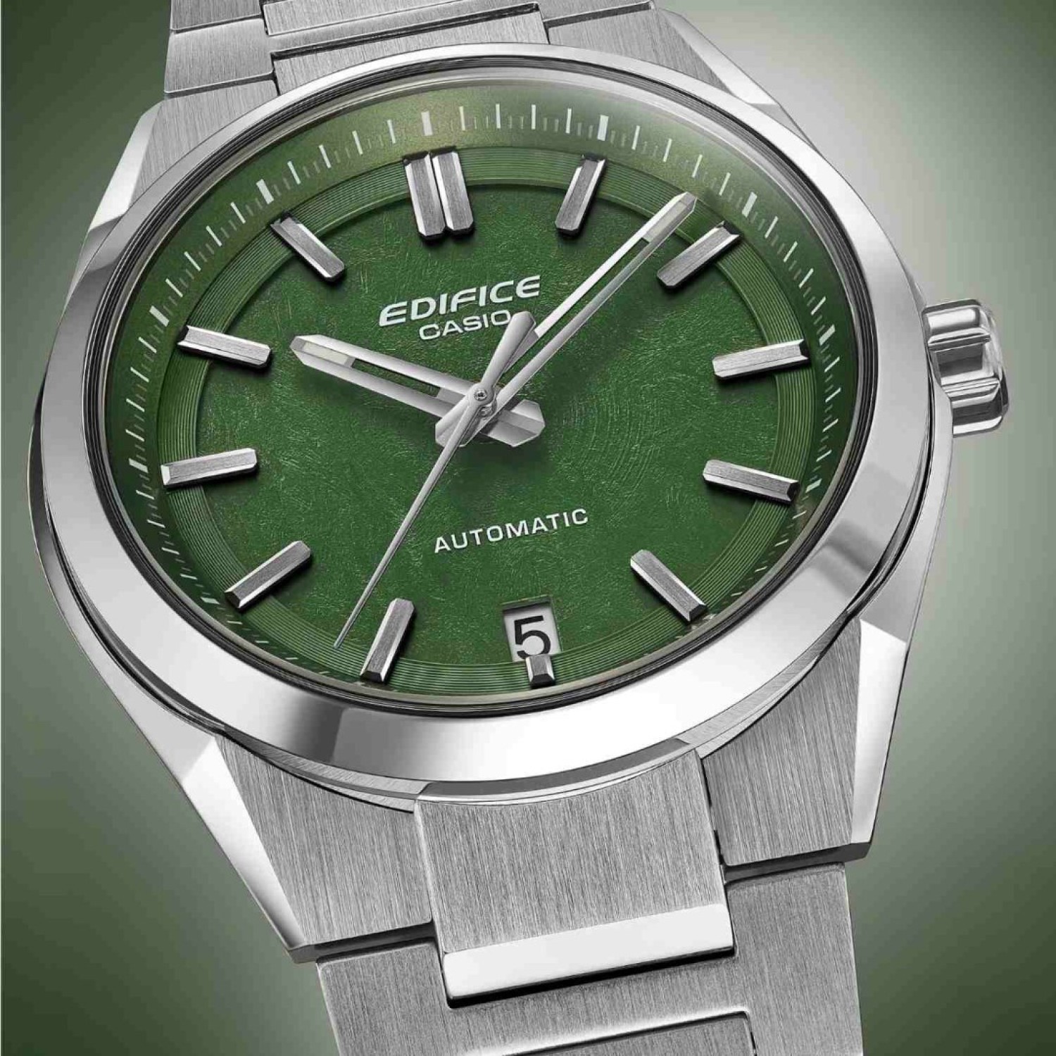 EFK100D-3A Casio Edifice Forged Carbon Automatic Watch – Green Dial – Casio New Zealand EFK100D-3A Casio Edifice Forged Carbon Automatic Watch – Green Dial by Casio