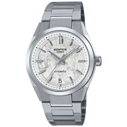 EFK100D-7A Casio Edifice Forged Carbon Automatic Watch – White Dial