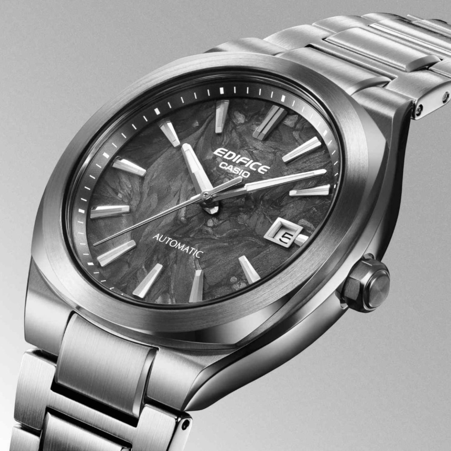 Casio Edifice Forged Carbon Automatic Watch EFK200CD-1A | Charcoal Dial