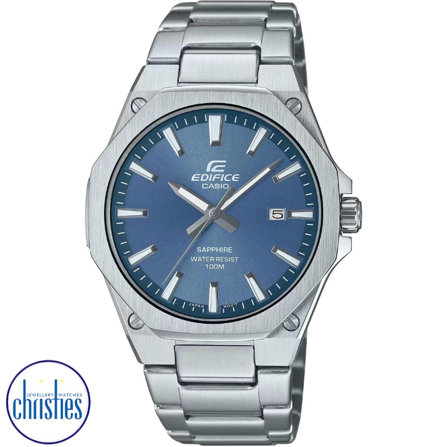 Christies Jewellery - EFRS108D-2A Casio Edifice Elegance Blue Dial Slim Analogue Watches Auckland NZ EFRS108D-2A Casio Edifice Elegance Blue Dial Slim Analogue EFR-S108D-2A Casio New Zealand and Auckland - Free Delivery - Afterpay, Laybuy and Zip the easy way to pay - Cheap Casio Watches Auckland