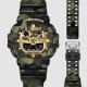 Casio G-Shock GA700CMG-3A (GA-700CMG-3A) Camo and Gold Analog Digital Watch front view
