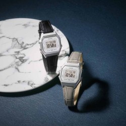 LA680WEL-8A2 Casio Ladies Vintage Watch - Leather Strap