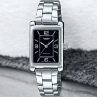 LTP1234DD-1A Casio Ladies Analogue Black Dial Watch