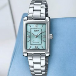 LTP1234DD-2A Casio Ladies Analogue Teal Dial Watch