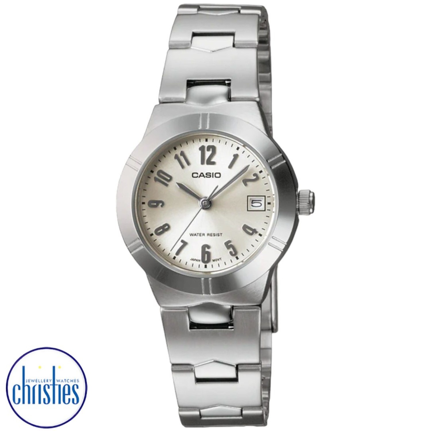 Casio LTP1241D-7A Casio Watch - Christies Diamond Jeweller New Zealand LTP1241D-7A Casio. The LTP-1241 models feature bright pastel colours for the face and a date indicator. This watch has a solid construction with a Stainless Steel Bracelet and is water resistant. 3 Months No Payments and Interes @christies.online