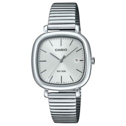 LTPB166D-7A Casio – Silver Square Dial with Date Display