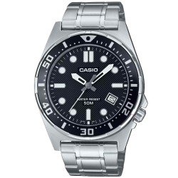 MTD135D-1A Casio Analogue 50 Metre Black Dial Watch MTD135D-1A Casio Analogue 50 Metre Black Dial Watch