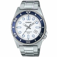 MTD135D-7A Casio Analogue 50 Metre White Dial Watch MTD135D-7A Casio Analogue 50 Metre White Dial Watch
