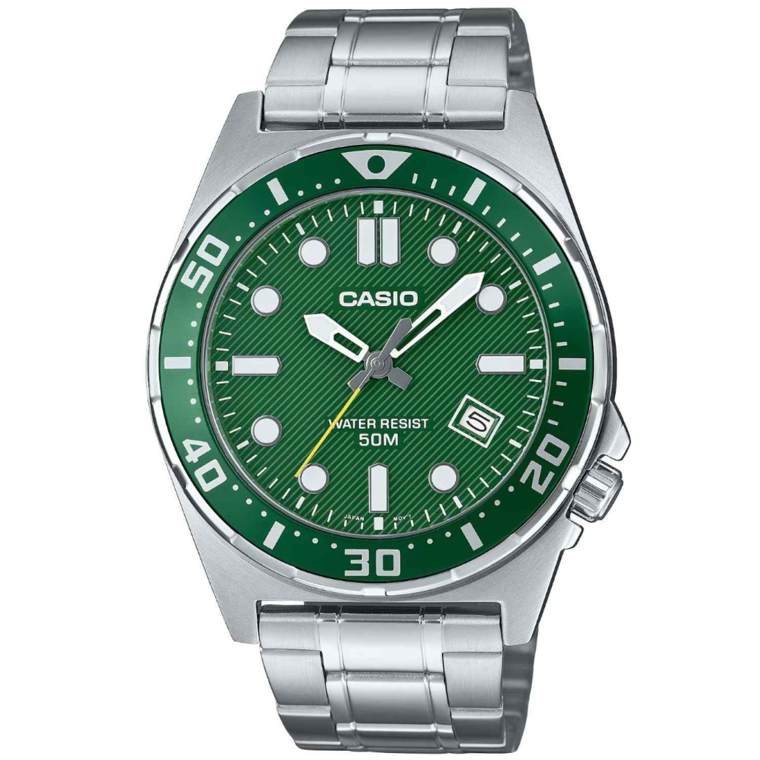 MTD135D-3A Casio Analogue 50 Metre Green Dial Watch – Casio New Zealand and Auckland - Free Delivery - Afterpay and Zip the easy way to pay - Cheap Casio Watches Auckland MTD135D-3A Casio Analogue 50 Metre Green Dial Watch by Casio