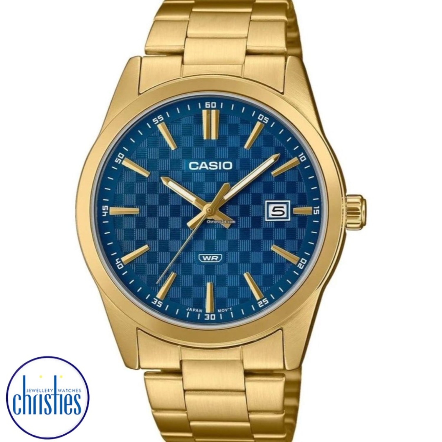 Christies Jewellery - MTPVD03G-2A Casio Blue Dial Watch Watches Auckland NZ MTPVD03G-2A Casio Blue Dial Watch MTPVD03G-2A Casio New Zealand and Auckland - Free Delivery - Afterpay, Laybuy and Zip the easy way to pay - Cheap Casio Watches Auckland