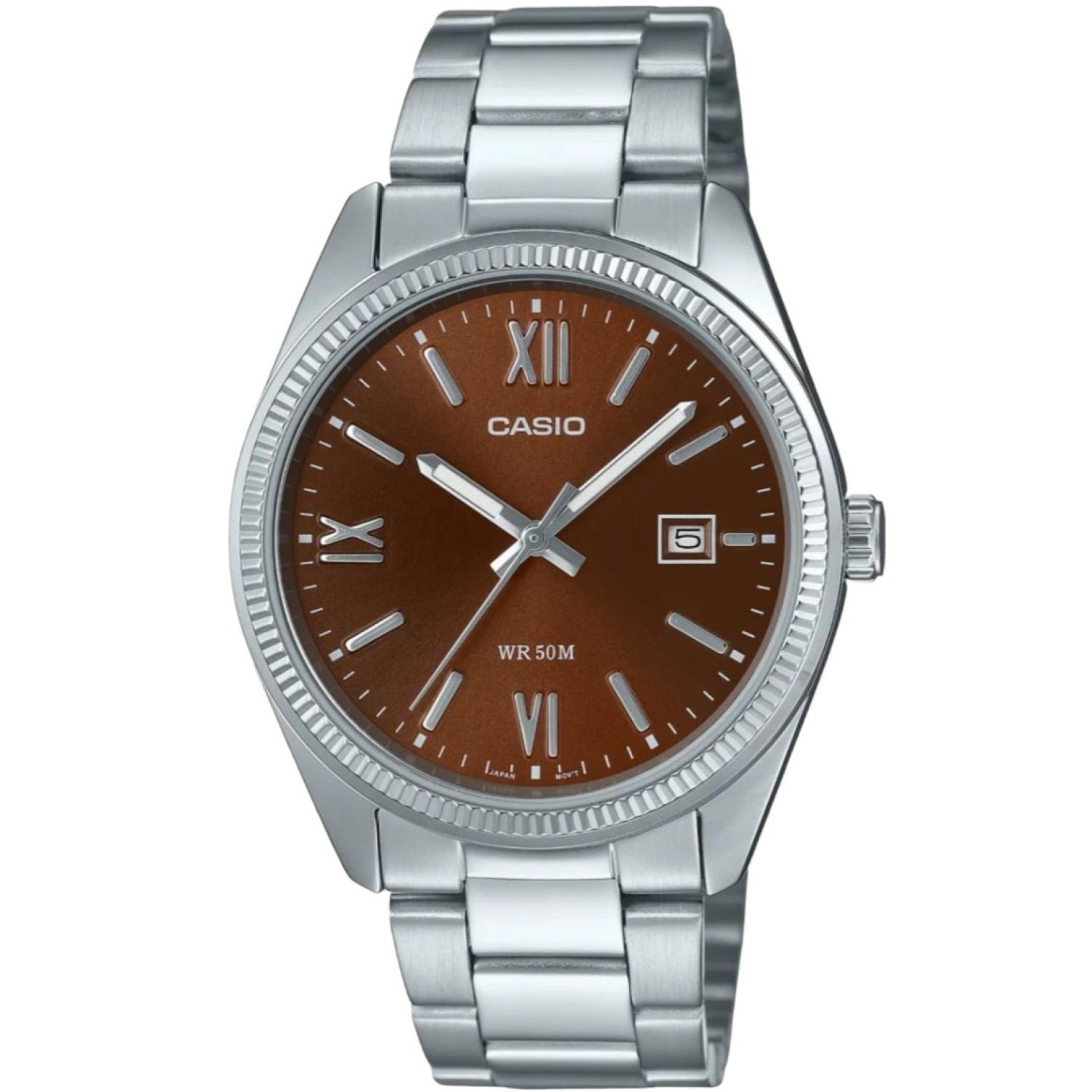 Christies Jewellery - MTP1302DD-5A Casio Analogue Watch Auckland NZ MTP1302DD-5A Casio Analogue Watch with Chocolate Brown colour dial