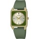 Christies Jewellery - MTPB170-3E Casio Ladies Square Watch Auckland NZ MTPB170-3E Casio Ladies Square Watch MTP-B170-3 with Gold colour casing, dial and green strap