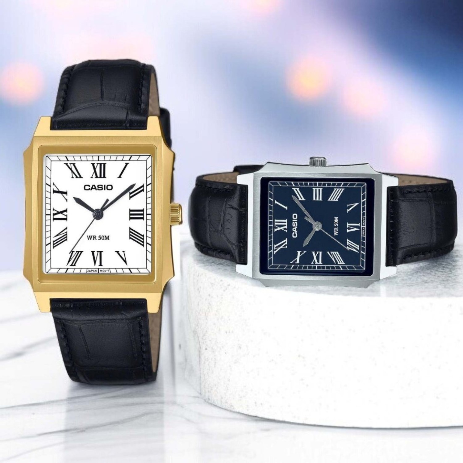 MTPB190GL-7B Casio Classic Watch – White Dial, Roman Numerals, Water-Resistant, Leather Strap – Casio New Zealand and Auckland MTPB190GL-7B Casio Classic Watch – White Dial, Roman Numerals, Water-Resistant, Leather Strap by Casio New Zealand and Auckland
