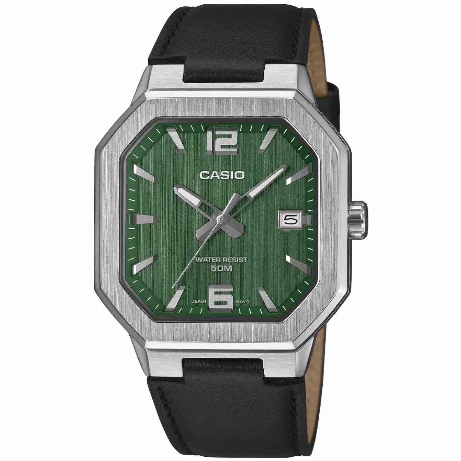 MTPB1953-3A Casio Classic Green Dial Leather strap Watch MTPB1953-3A Classic Green Dial Leather strap Watch by Casio