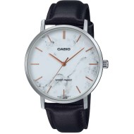 MTPVT01LM-7A Casio Black Leather Strap Watch