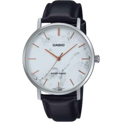 MTPVT01LM-7A Casio Black Leather Strap Watch