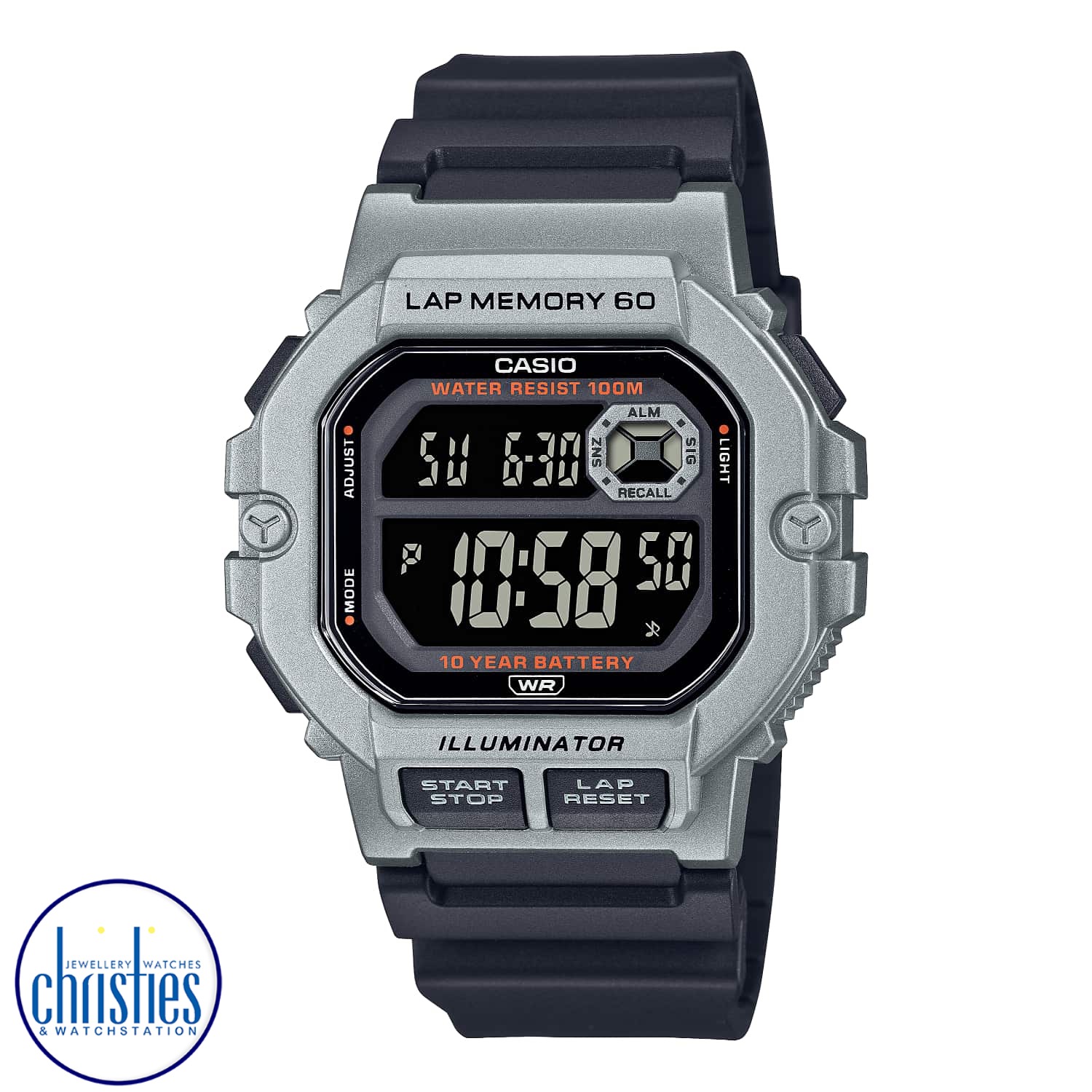 WS1400H-1B Casio 60 Lap Memory Sports Watch cheap casio watches nz
