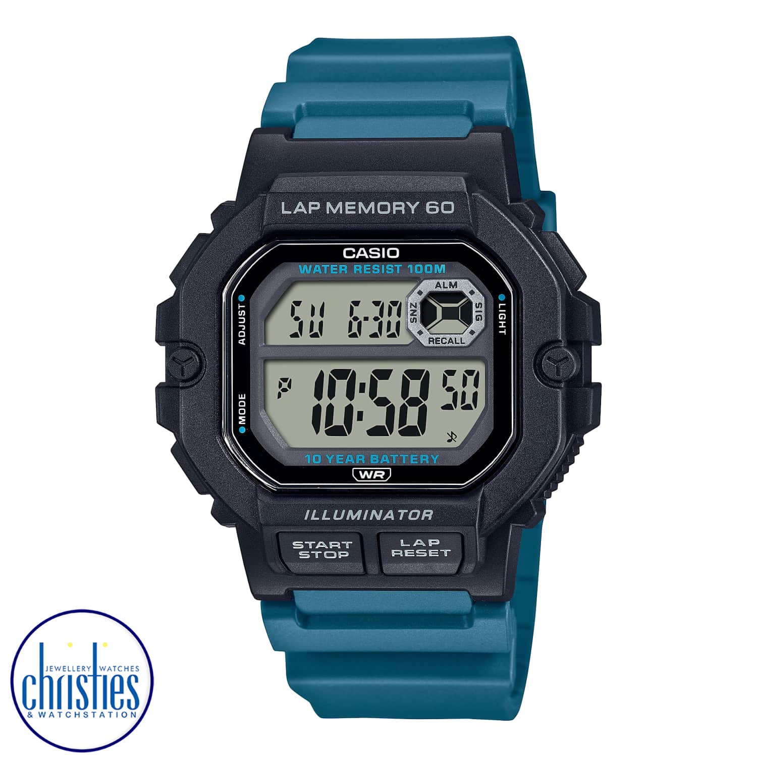 WS1400H-3A Casio 60 Lap Memory Sports Watch cheap casio watches nz
