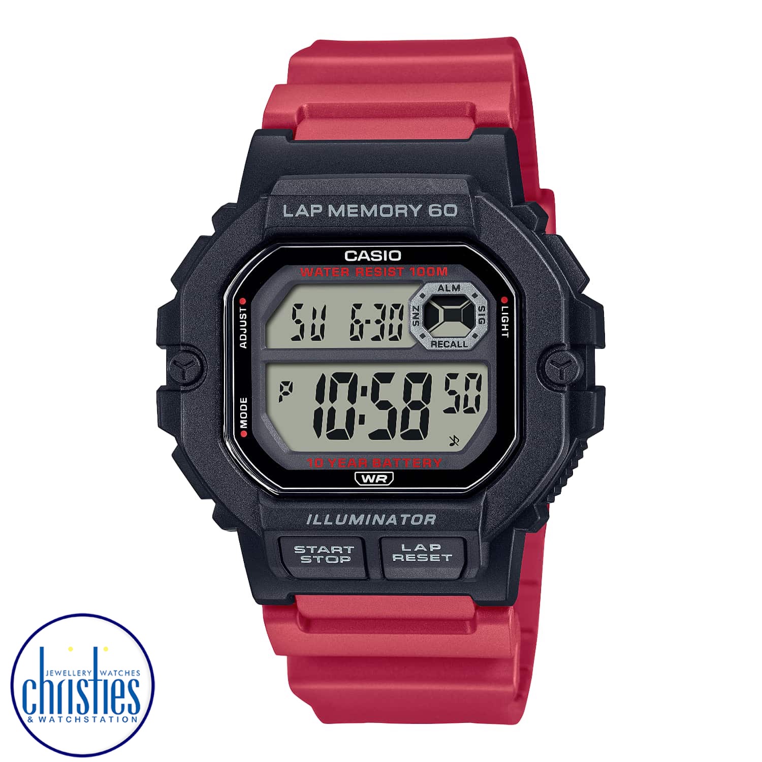 WS1400H-4A Casio 60 Lap Memory Sports Watch cheap casio watches nz