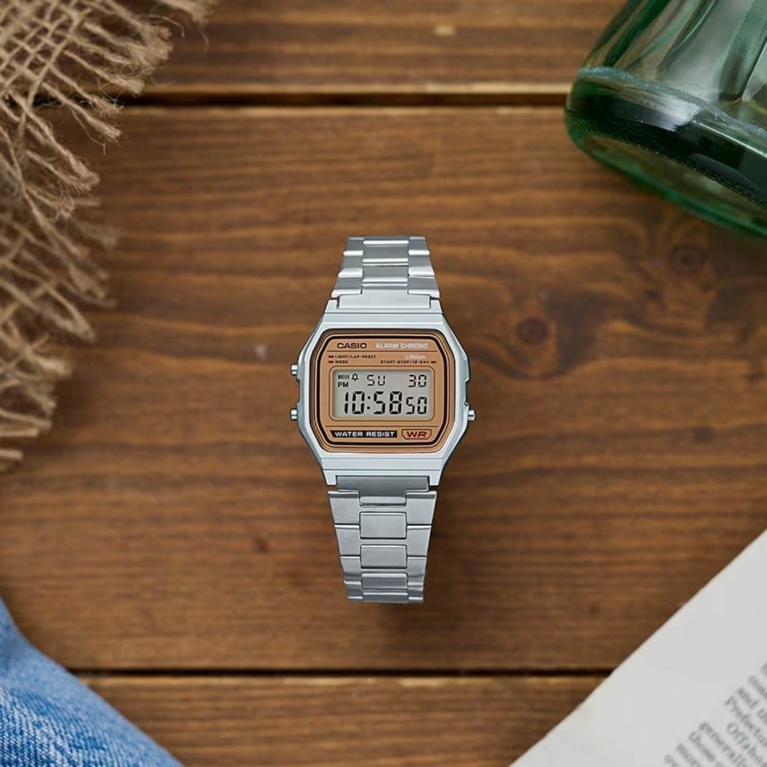A158WEA-9D Casio Vintage – Casio New Zealand and Auckland - Free Delivery - Afterpay and Zip the easy way to pay - Cheap Casio Watches Auckland A158WEA-9D Casio Vintage by Casio
