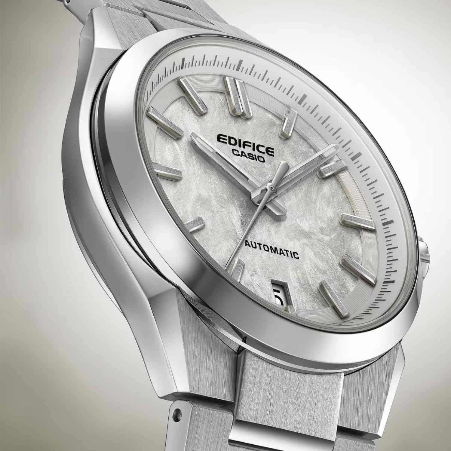 EFK100D-7A Casio Edifice – Forged Carbon Dial, Sapphire Crystal, 100M Water Resistance – NZ Stockist – Free Delivery – Afterpay & Laybuy Available EFK100D-7A Casio Edifice Forged Carbon Automatic Watch – White Dial with Sapphire Crystal