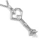 The Hobbit Silver Thorins Key to Erebor Pendant. The Hobbit Thorins Key to Erebor Pendant  Made in 925 Sterling Silver with 9ct available as an option Supplied with a 45cm (18inches) Sterling Silver Belcher Chain. Engraved with the Runes which translate t