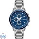 Christies Jewellery - 26434 Christies Lumina Men's Silver Blue-Dial Chronograph Watch Watches NZ 26434 Christies Lumina Men's Silver Blue-Dial Chronograph Watch 26434 Watches NZ