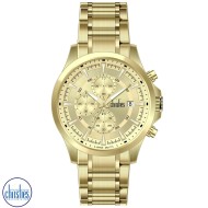 26436 Christies Lumina Men's Chronograph Gold-Tone Watch
