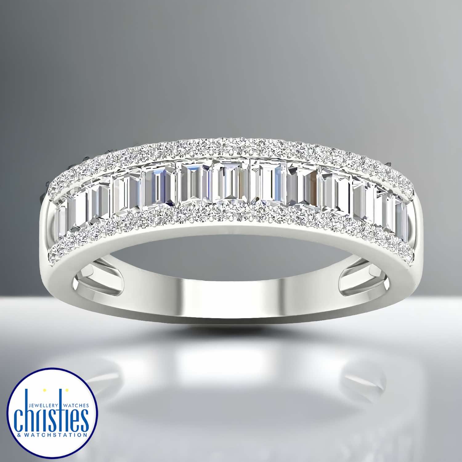 Christies Jewellery - 18ct White Gold Diamond Ring 0.75ct TDW RA8957 18ct White Gold Diamond Ring 0.75ct TDW RA8957. 18ct White Gold Diamond Ring 0.