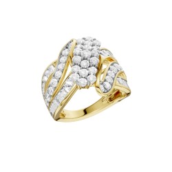18ct Yellow Gold Lab-Grown Diamond Ring 2ct TDW | RF34078-LGD-18KY