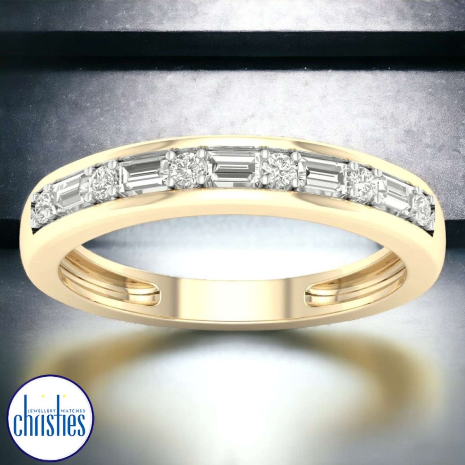 Christies Jewellery - 9ct Gold Band with 0.20ct Diamond Ring RA7955 Rings Auckland NZ 9ct Gold Band with 0.20ct Diamond Ring RA7955 RA7955/9KY Christies Jewellery NZ- Christies Jewellery Online and Auckland - Free Delivery - Afterpay, Laybuy and Zip the easy way to pay