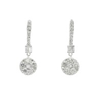 9ct Gold Diamond Drop Earrings |EF31445-LGD-9KW