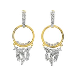 9ct Gold Diamond Chandalier  Earrings |EF34867-LGD-9KY