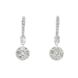 9ct Gold Diamond Drop Earrings |EF31445-LGD-9KW