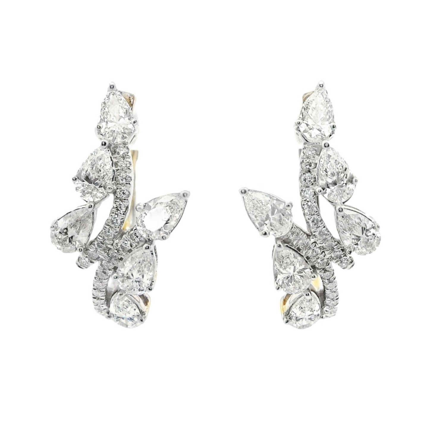 9ct Gold Diamond Hoop Earrings |EH01347-LGD-9KY by Christies Jewellery