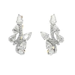 9ct Gold Diamond Hoop Earrings |EH01347-LGD-9KY