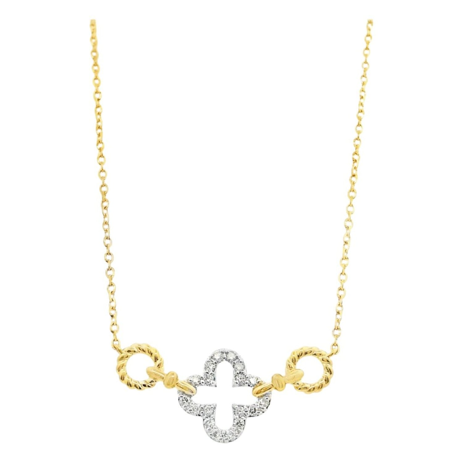 9ct Gold Diamond Clover Necklace NT408756Y09DI1 – Christies Jewellery NZ