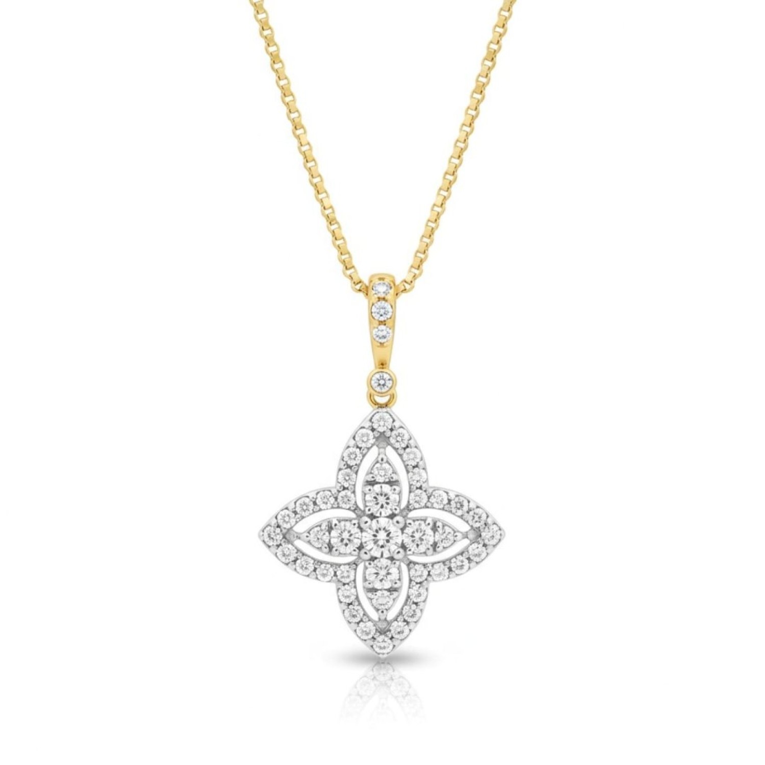 Clover Pendant – 0.40ct Lab-Grown Diamonds in 9ct Yellow Gold | PF24911 – Christies Jewellery NZ – Free Delivery – Afterpay & Zip Available Clover Pendant – 0.40ct Lab-Grown Diamonds in 9ct Yellow Gold | PF24911 – Christies Jewellery NZ